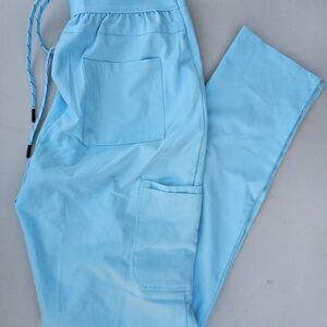 Women's Light Blue Straight Leg Scrub Pants